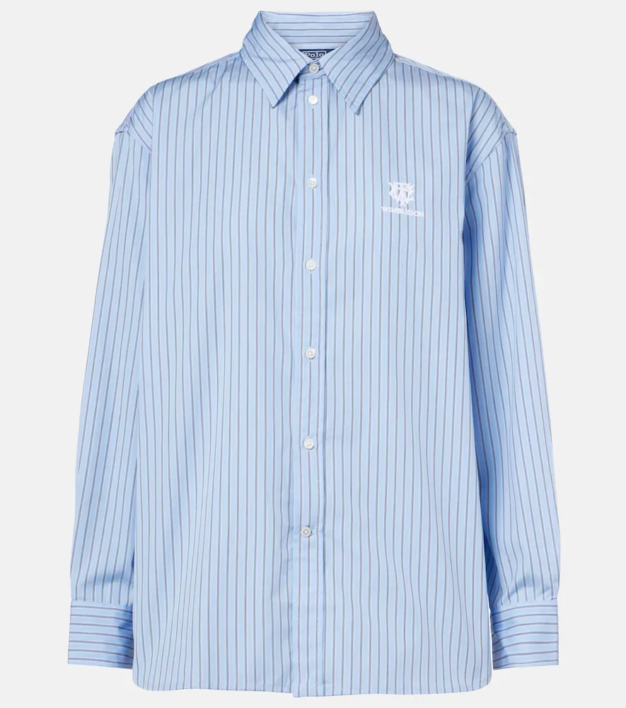 x Wimbledon camisa de algodón a rayas