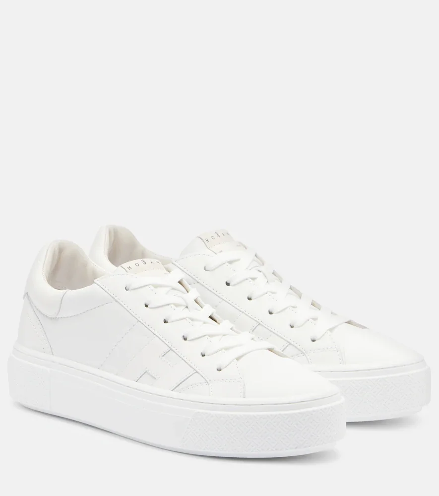 Zapatillas con plataforma H705 Allacciato H de piel