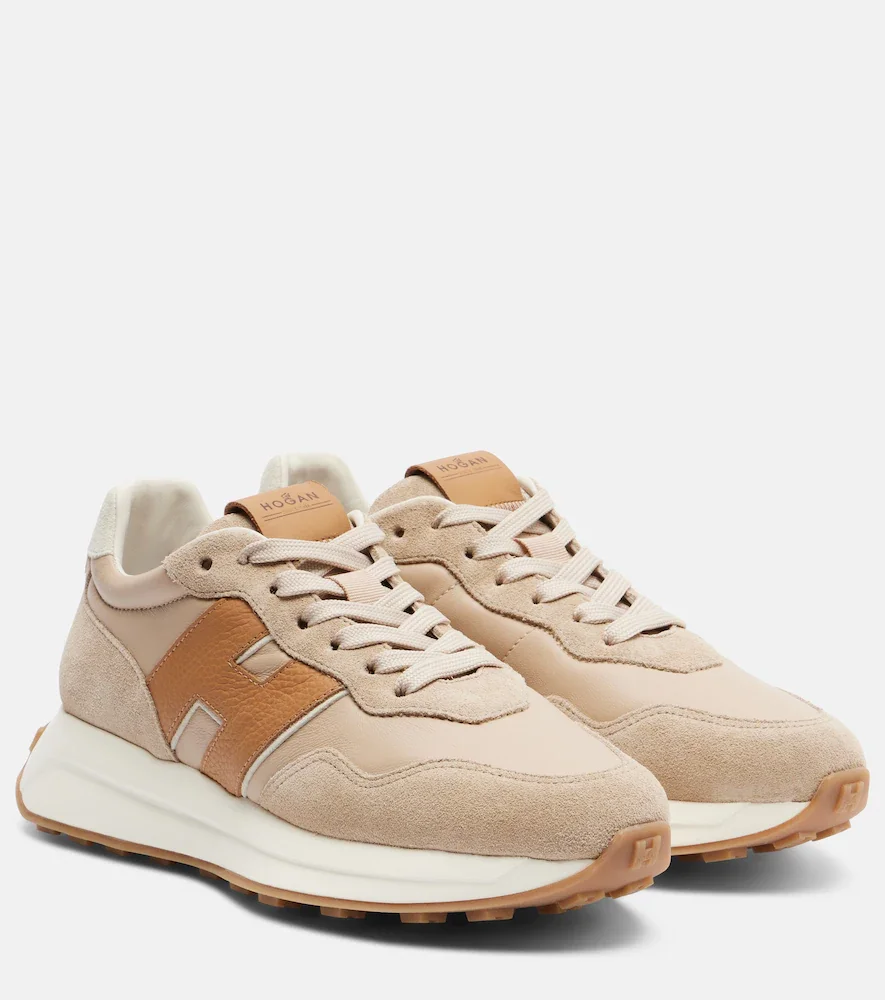 Zapatillas H641 de piel y ante