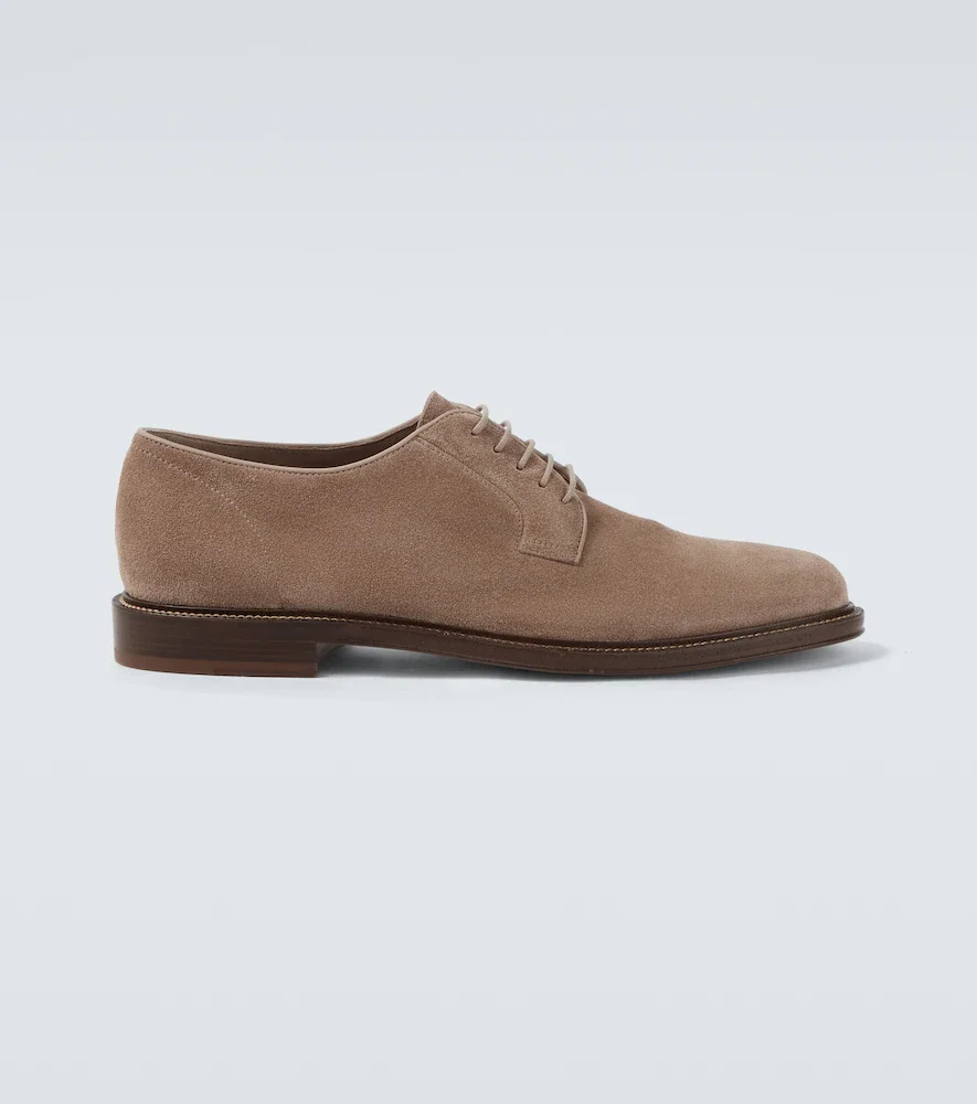 Zapatos derby de ante